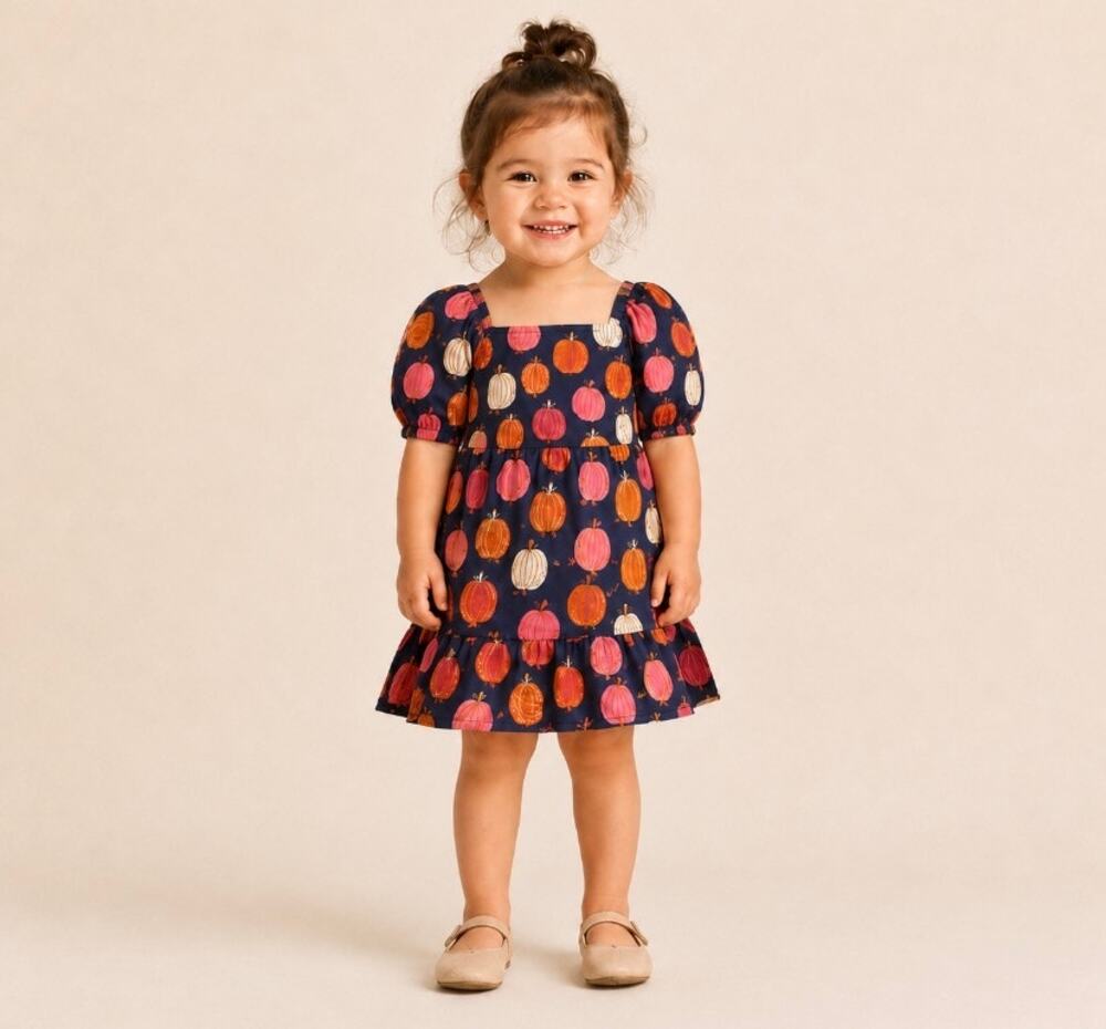 NWT Gymboree Pumpkin Smocked Dress 2T Fall Harvest Thanksgiving Halloween